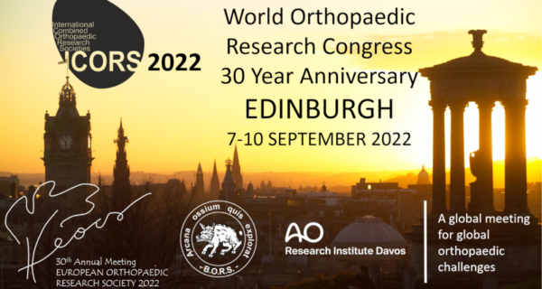 <strong>The International Combined Orthopaedic Research Societies (ICORS) - Edinburgh 2022</strong>